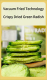 Healthy Vegetable Snacks Vacuum Fried Vegetable Green Radish Snacks