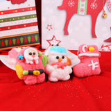 Custom Christmas Cartoon Decorations Soft Gummy Sweet Candy Fruity Flavours Christmas Candy Gift Package 3D Coated Marshmallow