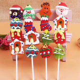 Chinese Wholesale Fruit Flavor Christmas Soft Jelly Fudge Sweet Decorated Jelly Pop Custom Jelly Candy Lollipop Leisure Snacks