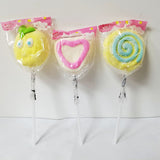 Stick Soft Candy Heart Lollipop Customized Shape Round Marshmallow