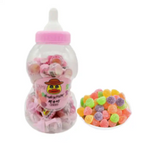 Fruit Flavor Fudge Toy Feeder Nipple Baby Jar Bottle with Fruit Candy