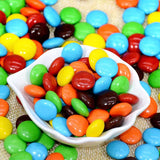 Wholesale High Quality Chinese Candies Coated Button Chocolate Bean Candy in Bulk