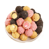 Chinese Compound Chocolates Candies Crispy Biscuit Coated Chocolate Filled Milk Jam Cookies Ball Explosion Pulp Chocolate