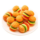 Wholesale Hot Sale Hamburger Shape Jelly Chewable Soft Gummy Candy Hamburg Candy