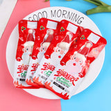 Multi-Colored wholesale snacks Christmas Hat fluorescent lollipop creative food for students during the holiday season