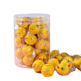 30pcs Canned Festive 4D Candy Chewy Ball Shaped Candy Little Yellow Duck Gummy Candy