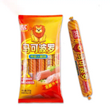 Shuanghui 50g*5pcs*10 per carton selected pork chicken soybean fast food ham sausage meat snack