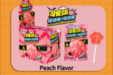 Zero Fat New Arrival Cat's Paw Shape Funny Three Fruit Flavor Lollipop with Popping candy