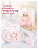 Wholesale Fruit Flavored Heart Shape Marshmallow 200g per bag Cube Marshmallow