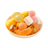 Jam Filling Mix Fruits Soft Candy Cube Coconut Soft Gummy Candy