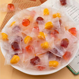 Peeling Jelly Fruit Casings Gummy Candy Grape Sweet Peach Mango Juice Peeled Gummy Candy