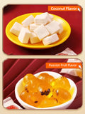 Jam Filling Mix Fruits Soft Candy Cube Coconut Soft Gummy Candy