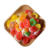 3d Gummy Candy Manufacture Round Sugar Coated Worm Shaped Donut Gummy Candy